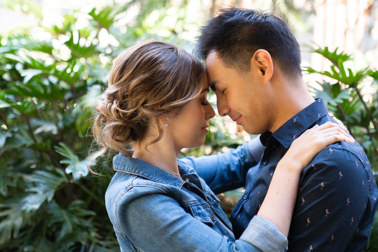 Couple among the ferns